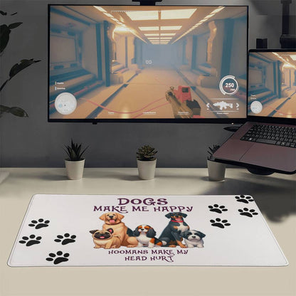 Dogs Make Me Happy - Gaming Mat