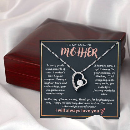 To My Amazing Mother - Forever Love Necklace