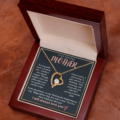 To My Amazing Mother - Forever Love Necklace