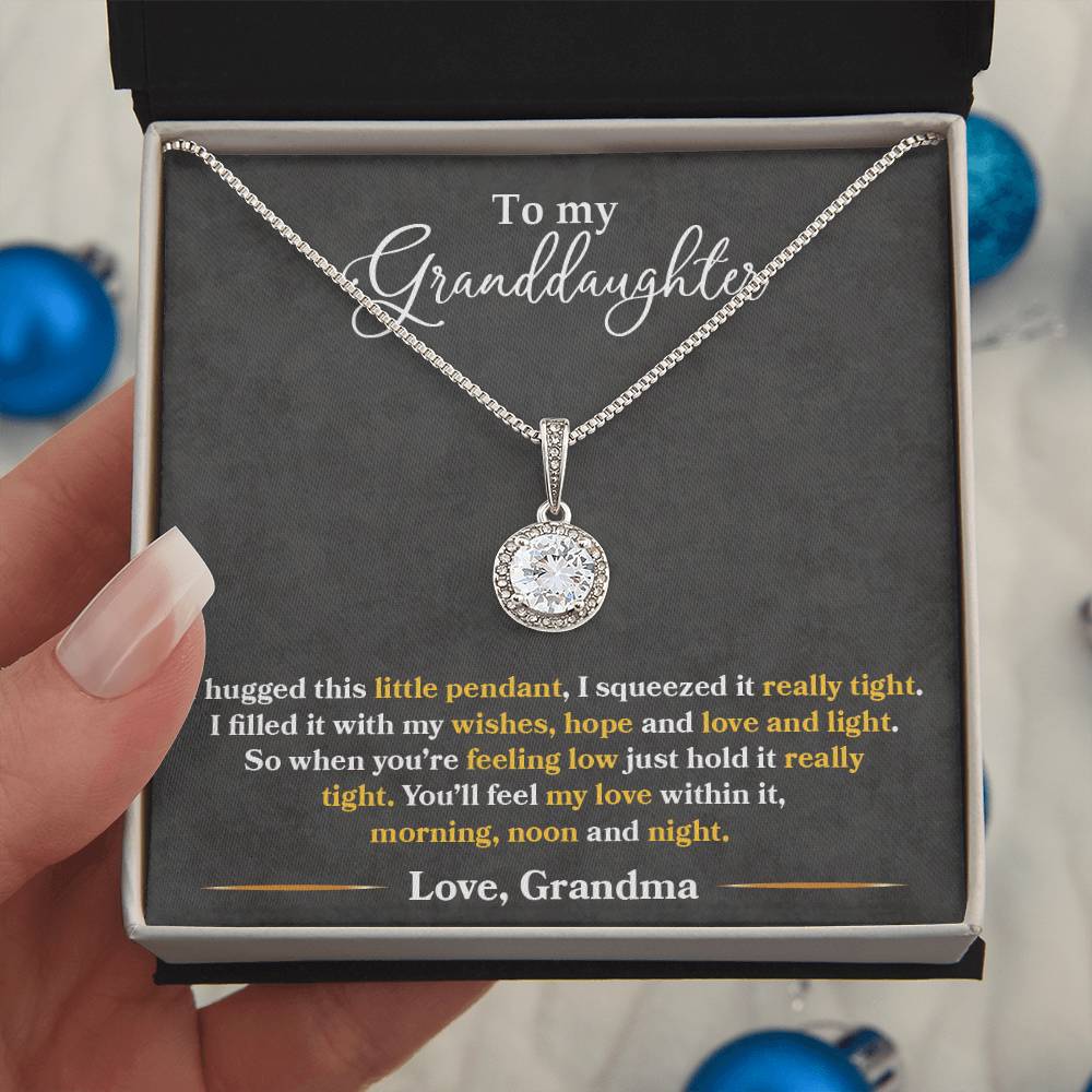 To My Granddaughter Feel My Love - Eternal Hope Necklace