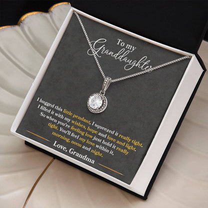 To My Granddaughter Feel My Love - Eternal Hope Necklace