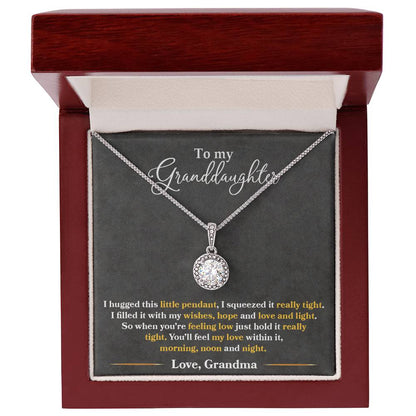 To My Granddaughter Feel My Love - Eternal Hope Necklace