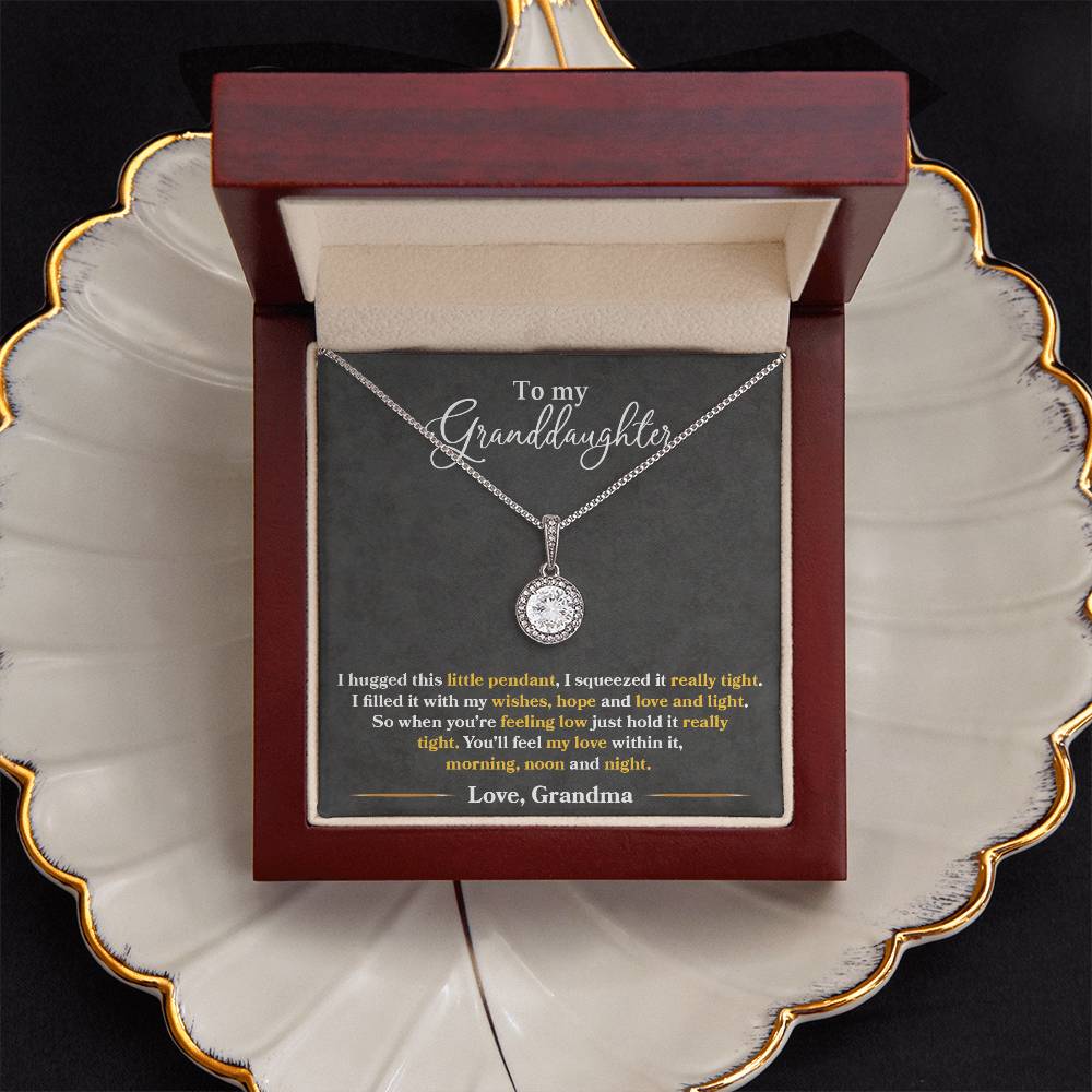 To My Granddaughter Feel My Love - Eternal Hope Necklace