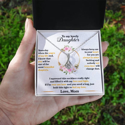 To My Lovely Daughter - Alluring Beauty Necklace (Yellow & White Gold Variants)