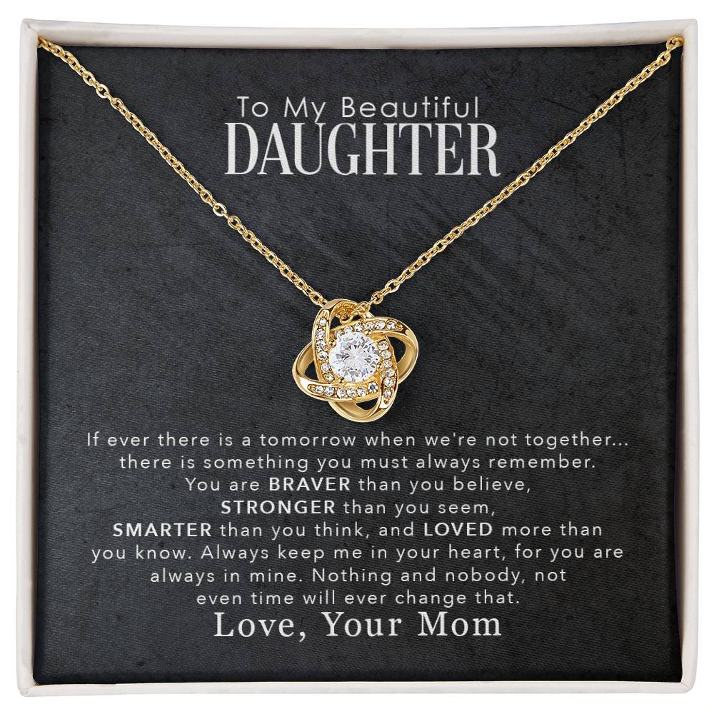 Mom to Daughter - Love Knot Necklace