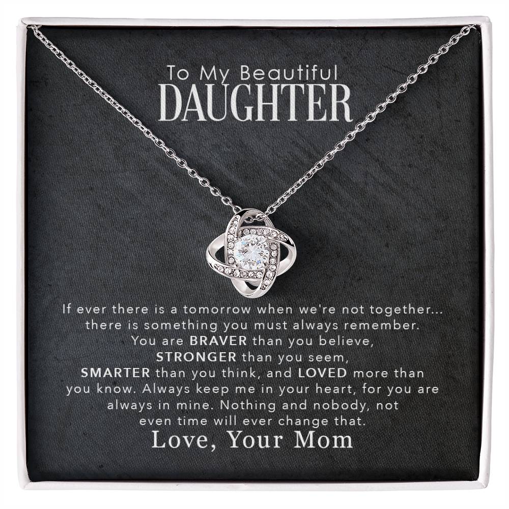 Mom to Daughter - Love Knot Necklace