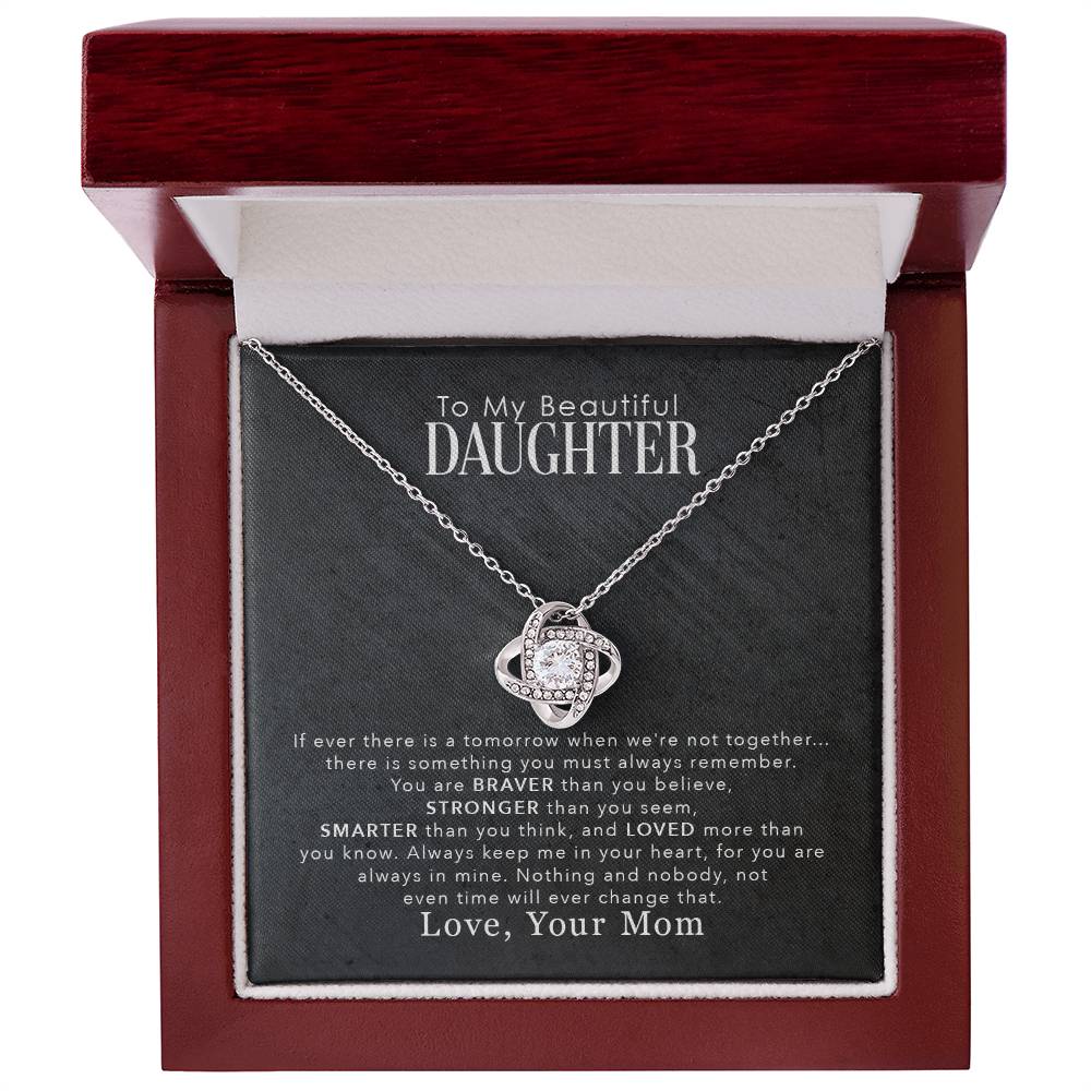 Mom to Daughter - Love Knot Necklace