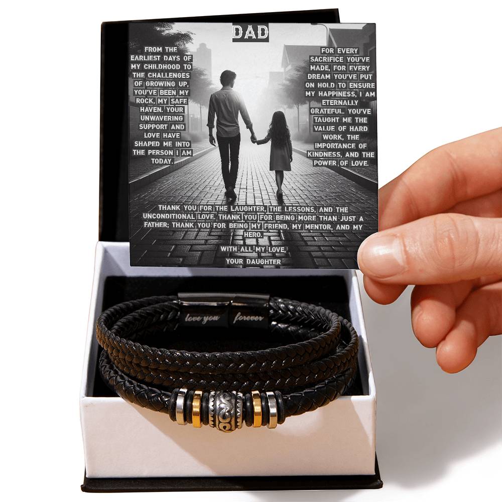 Dad, Thank You for Everything - Love You Forever Bracelet