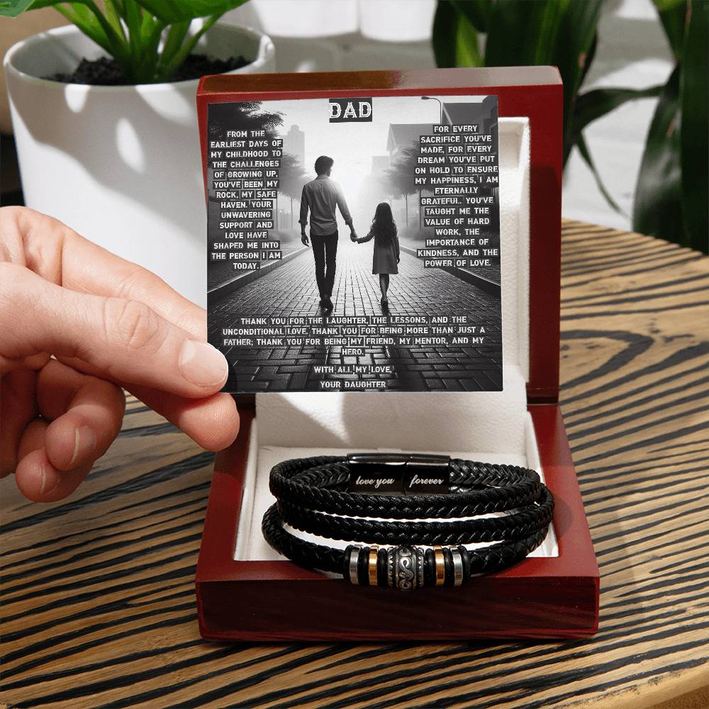 Dad, Thank You for Everything - Love You Forever Bracelet