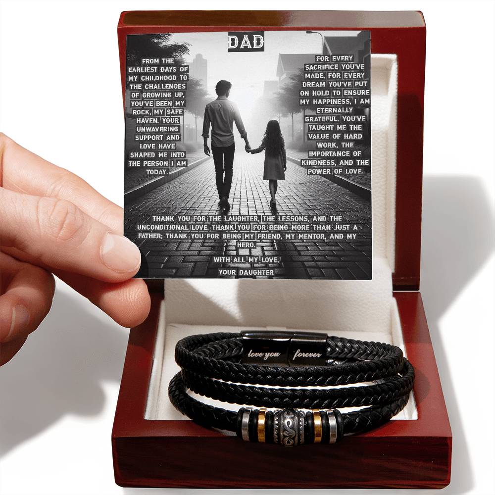 Dad, Thank You for Everything - Love You Forever Bracelet