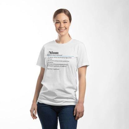 Mom Definition Tee White