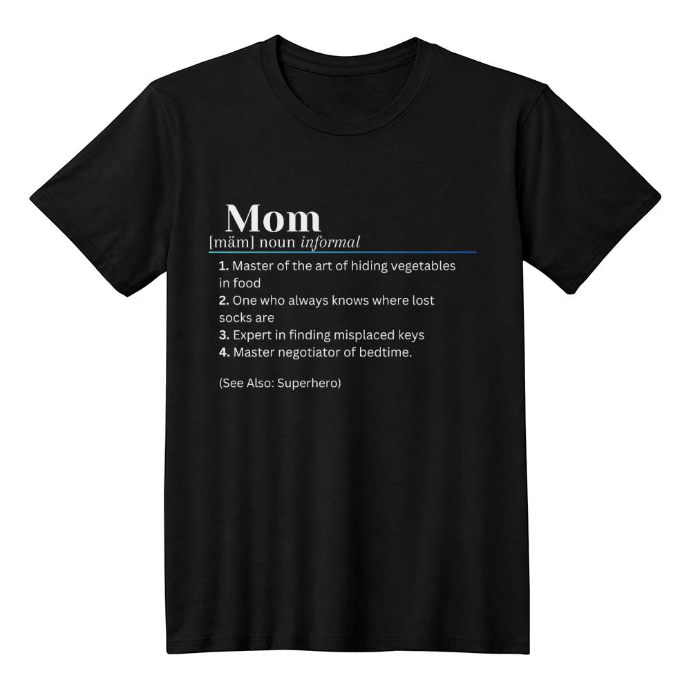 Mom Definition Tee Black